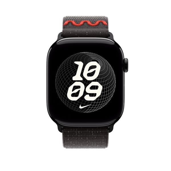 Apple Watch 46 mm Midnight Black Nike Sport Loop armband (MGD34)