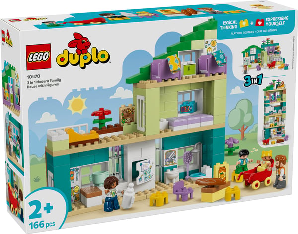 LEGO DUPLO Town 10470 Modernt enfamiljshus och figurer 3-i-1
