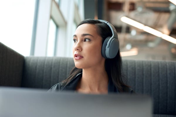 Skullcandy Crusher Evo Trådlösa -Bluetooth-hörlurar, grå