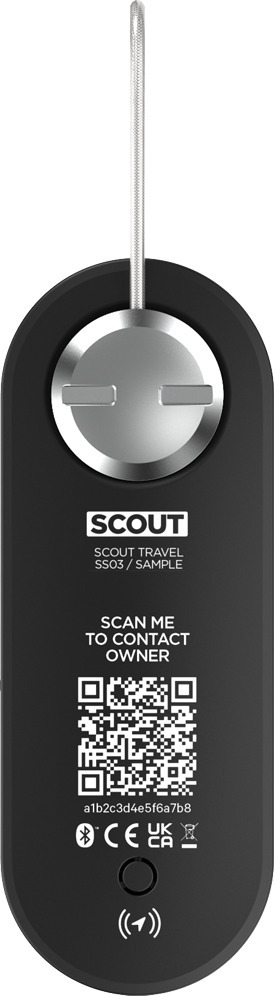 Knog Scout Travel tyverialarm og lokationsfinder, Apple iOS, sort