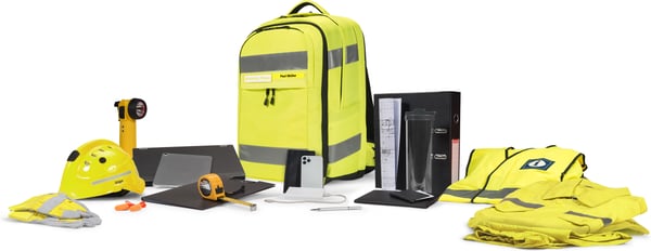 Dicota HI-VIS 32–38L rygsæk, gul