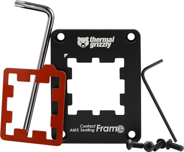 Thermal Grizzly CPU Contact Frame -kontaktrah för AMD Ryzen 7000-serien processorer