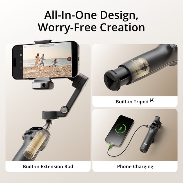 DJI Osmo Mobile 7P gimbal til mobiltelefon, sort