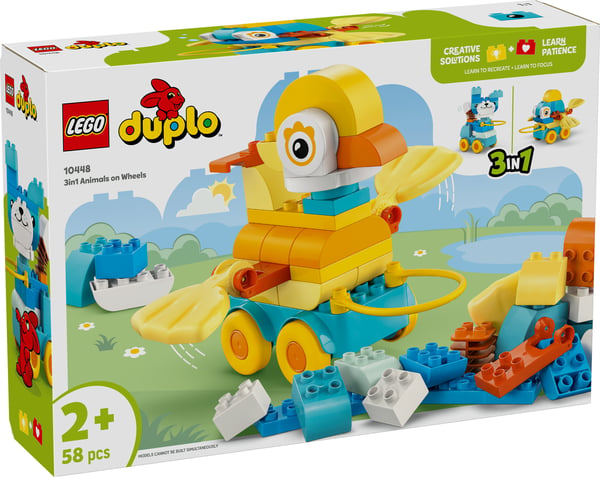 LEGO Duplo 10448 - Djur på hjul – 3-i-1-set