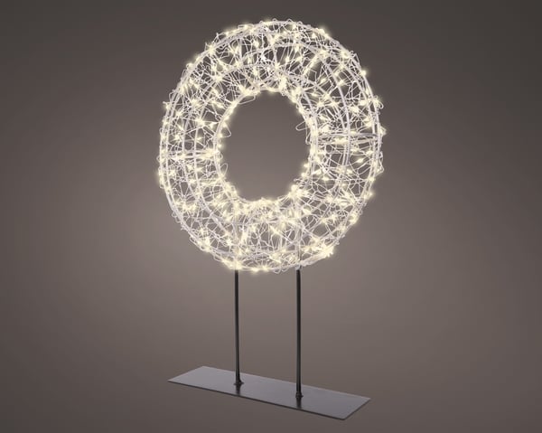Lumineo bordsljuskrona, klassisk vit