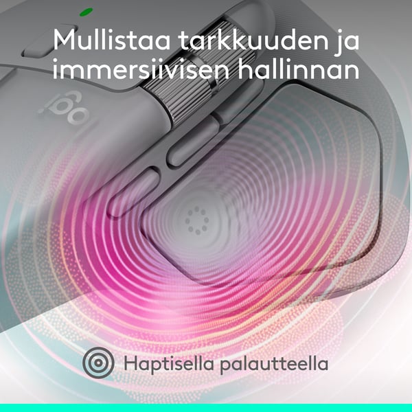 Logitech MX Master 4 mus, ljusgrå