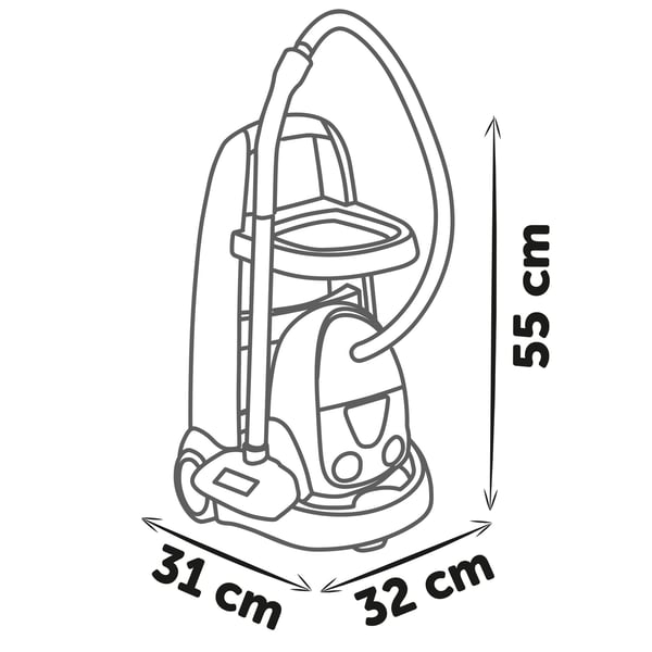 Smoby Rowenta städvagn och dammsugare