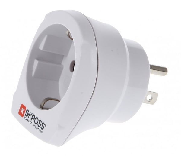 SKROSS jordet rejseadapter, EUR - USA