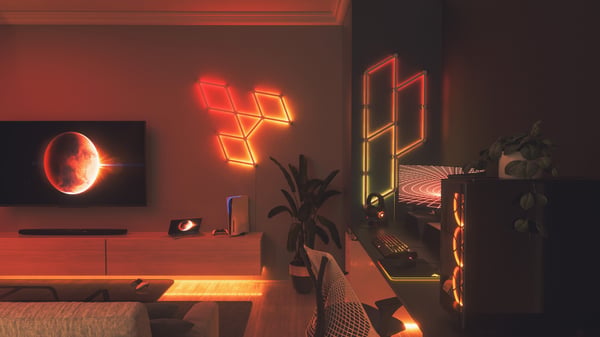 Nanoleaf Lines Starter Kit -muunneltava älylistavalaisin, 9 listaa