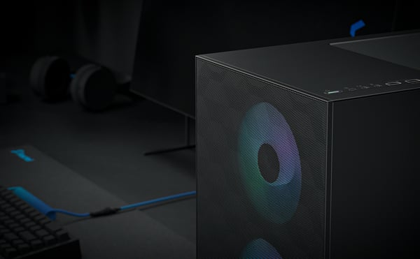 Fractal Design Pop Mini Air RGB Sort TG Mini-ITX-kabinet med vindue, sort