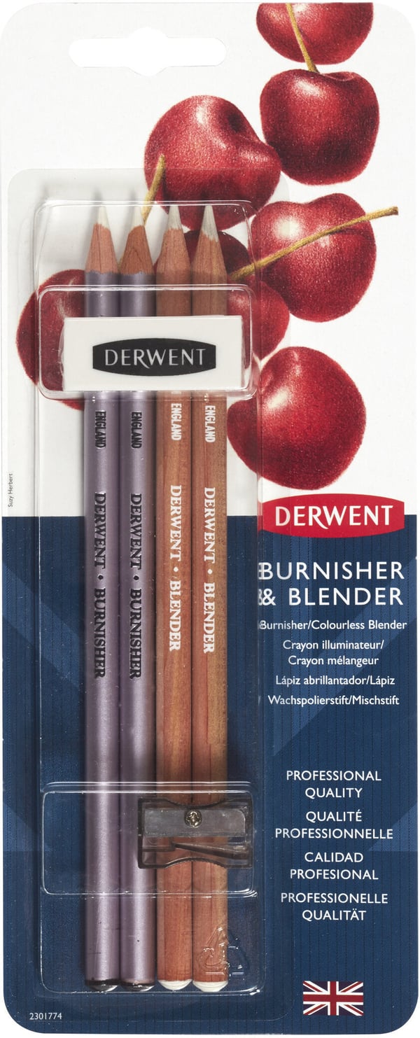 Derwent -poler- och suddningspennpaket