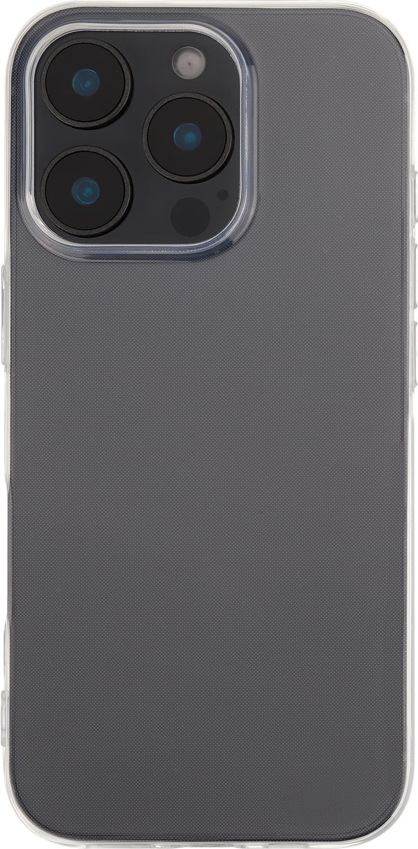 Fonekit silikonfodral, iPhone 16 Pro, genomskinlig