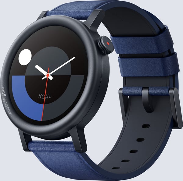 CMF by Nothing Watch Pro 2 - smartur, blåt læderarmbånd