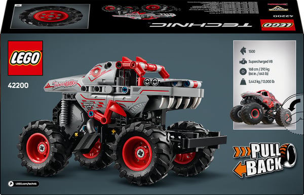 LEGO Technic 42200 – Monster Jam ThunderROARus ‑hvilkemotorbil