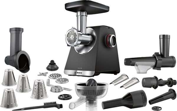 Bosch Serie 4 MultiPower MFWS682B köttkvarn, 2100 W, svart