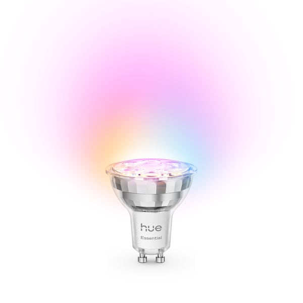 Philips Hue Essential smartlampa, Vit och färgad belysning, GU10, 345 lm