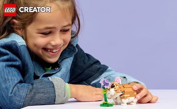 LEGO Creator 31376 Förtjusande hamster och blomma 3-i-1