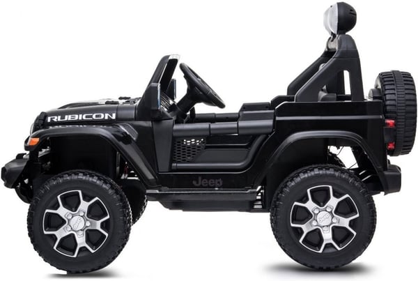 Jeep Wrangler Rubicon 12V -elbil, svart