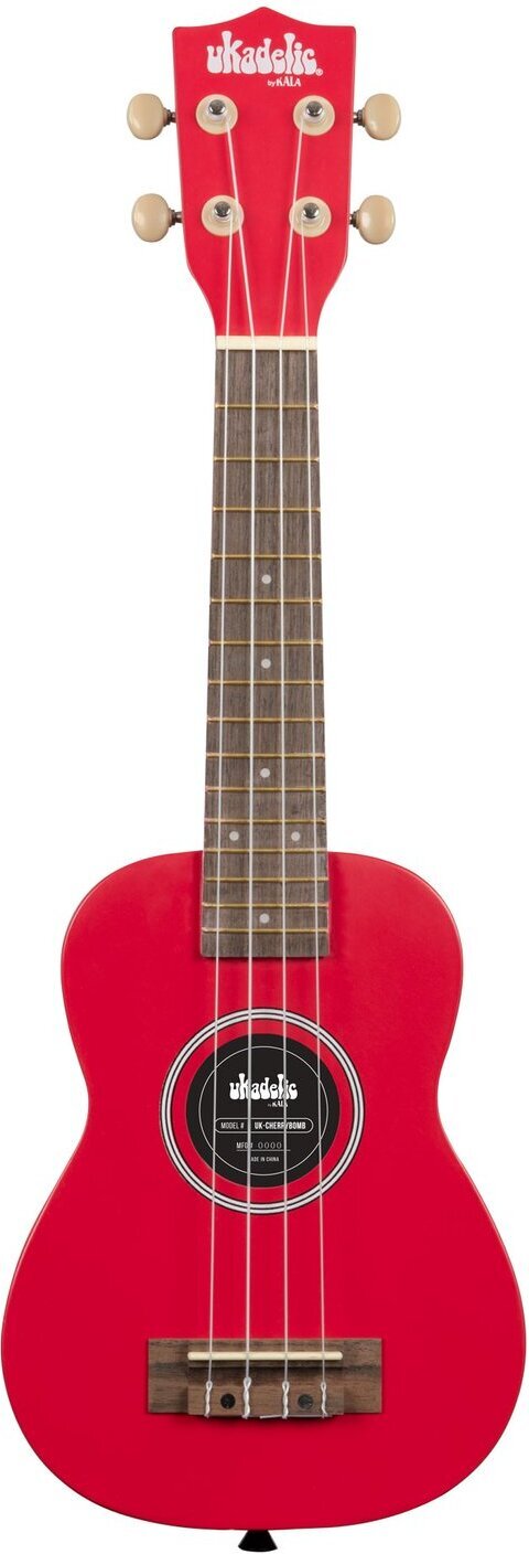 Kala Ukadelic Cherry Bomb Soprano -ukulele, rød