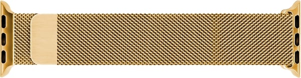 Wave flettet stållænke, Apple Watch 42 mm / 44 mm / 45 mm, guld