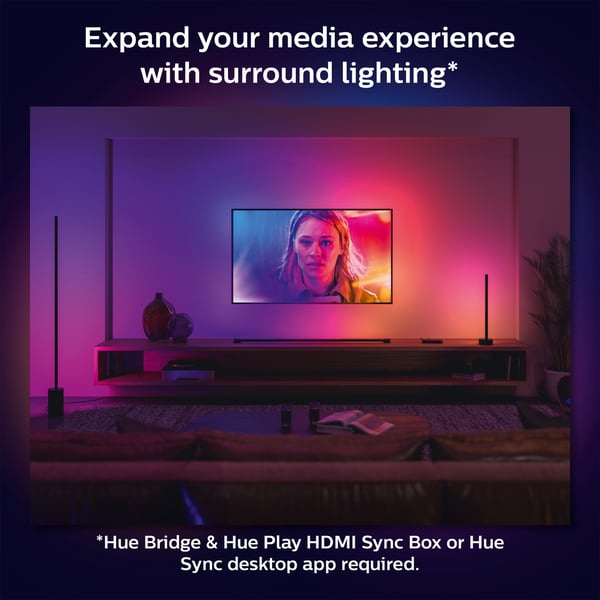 Philips Hue Gradient Signe smartbordslampa, svart