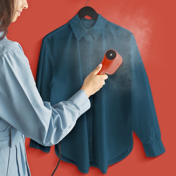 Tefal Pure Pop -textilmånglare, röd