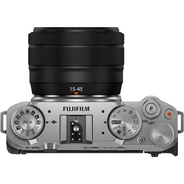 FUJIFILM X-M5 - systemkamera + XC 15-45mm objektiv, silver