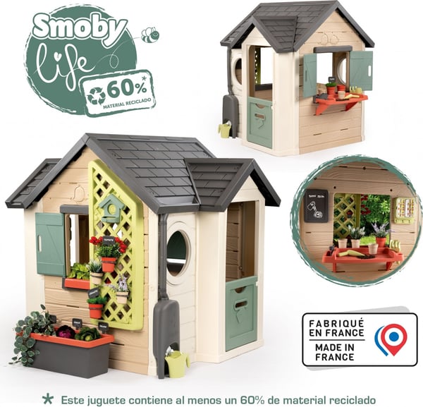 Smoby Life Garden House lilla trädgårdsmästarns lekstuga