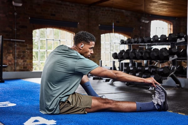 SHOKZ OpenFit 2+ trådlösa öronbygelhörlurar, svart