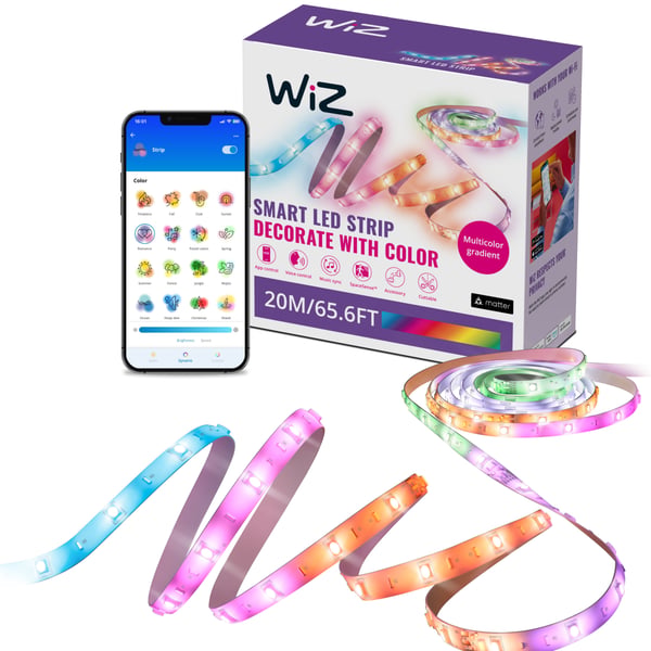 WiZ RGBIC LED-strip, 20 m