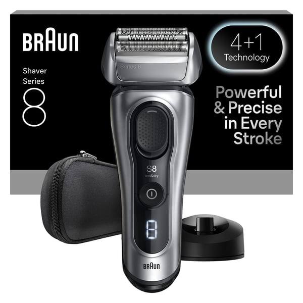 Braun Series 8, 8617S -Wet&Dry -SensoAdapt rakapparat med SmartCare-station
