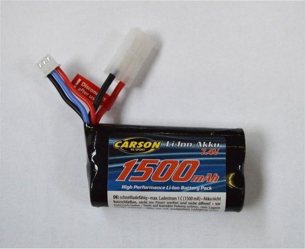 Carson Li-Ion FE-Linie-batteri, 7.4V, 1500mAh