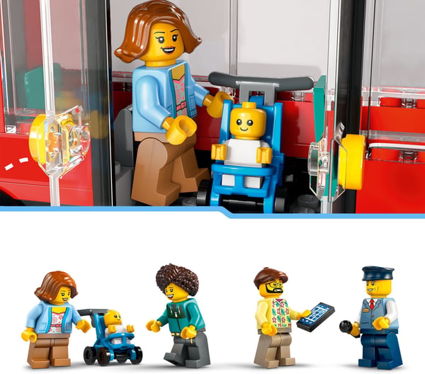 LEGO City Röd dubbeldäckare för sightseeing Leksak 60407