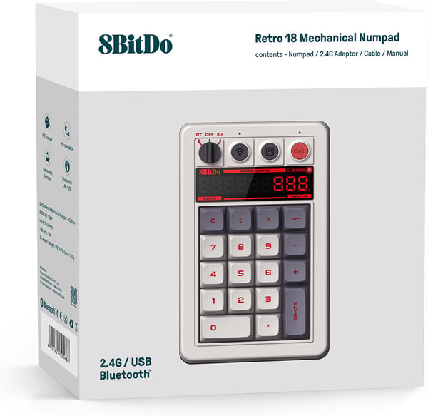 8BitDo Retro Mekanisk NumPad – N Edition, Windows / Android