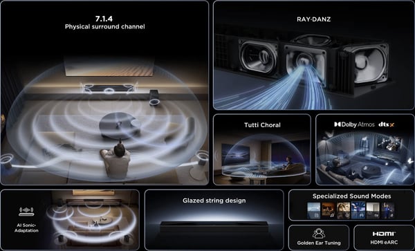 TCL Q85H Pro 7.1.2 Dolby Atmos Soundbar