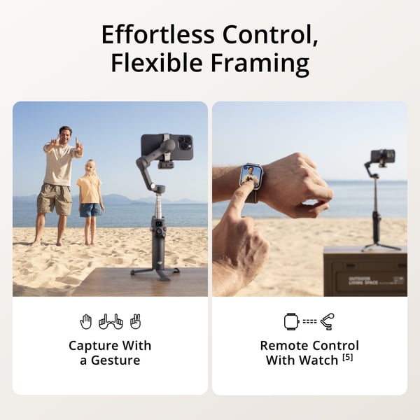 DJI Osmo Mobile 7P gimbal til mobiltelefon, sort
