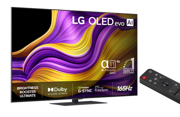 LG 65'' OLED evo G5 – 4K-TV med stativ