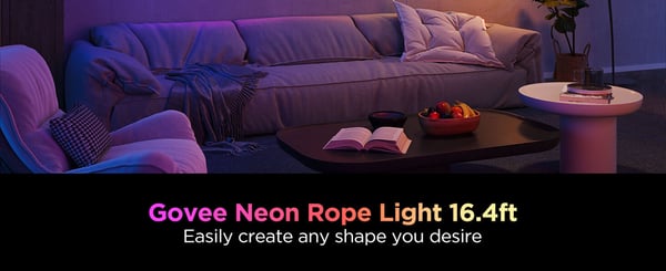 Govee Neon Rope Light 2 LED-ljusslinga, 5 meter