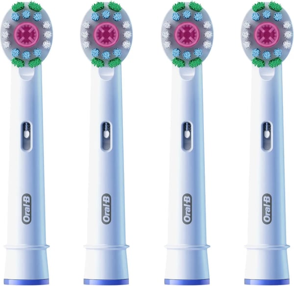 Oral-B Pro 3D White -ersättningsborstar, 4 st