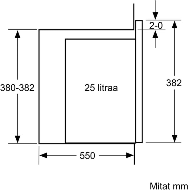 Bosch BFL554MS0 Serie 6 -mikrovågsugn, rostfritt