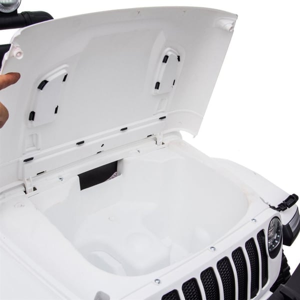 Jeep Wrangler Rubicon 12V -elbil, vit