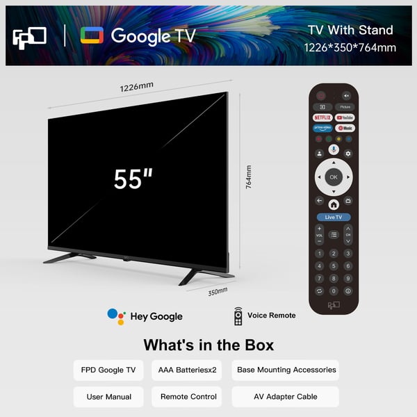 FPD 55" G900 – 4K LED Google TV