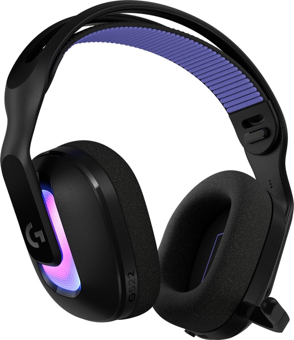 Logitech G522 LIGHTSPEED spelhörlurar, svart