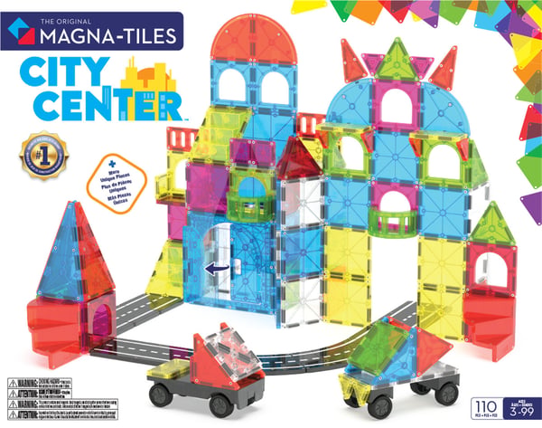 MAGNA-TILES® City Center magnetisk stadskärna, 110 delar