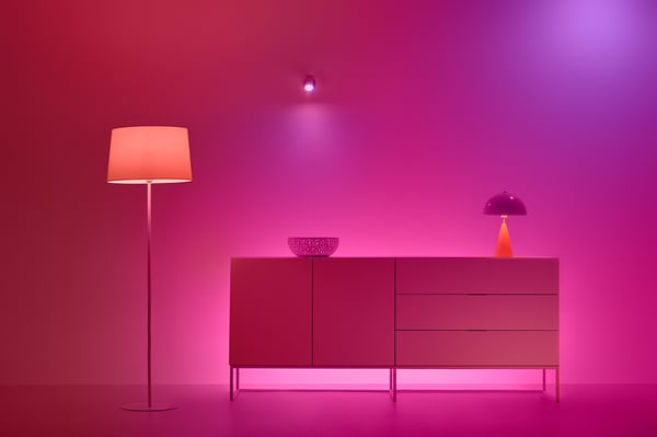 WiZ smartlampe, E27, A60, RGB, Wi-Fi, 2200-6500 K, 806 lm, mat, 3 stk.