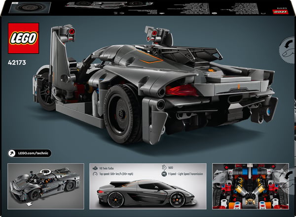 LEGO Technic Koenigsegg Jesko Absolut grå hyperbil 42173