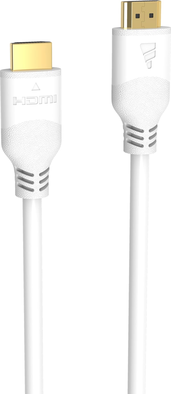 Fuj:tech HDMI 2.1 8K Certifierad Ultra High Speed-kabel, 3 m, vit