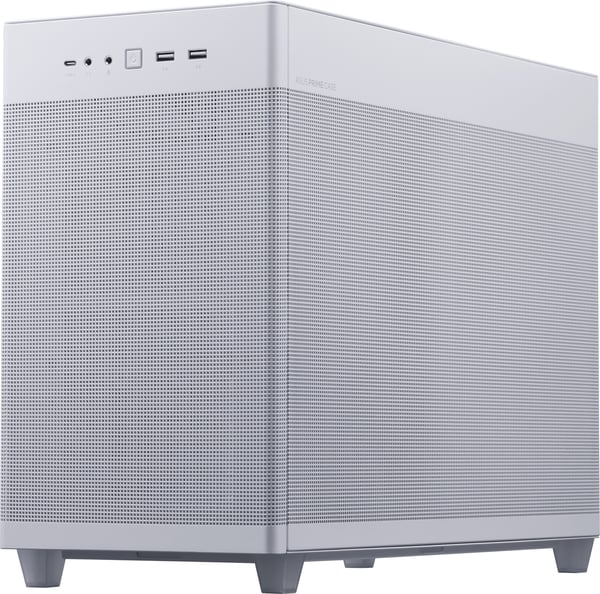 Asus Prime AP201 TG Micro-ATX-kabinet med vindue, hvid
