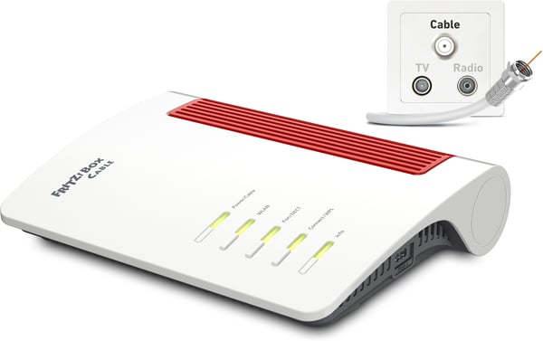 AVM FRITZ!Box 6670 Cable trådlös Dual Band WiFi 7 -kabelmodem