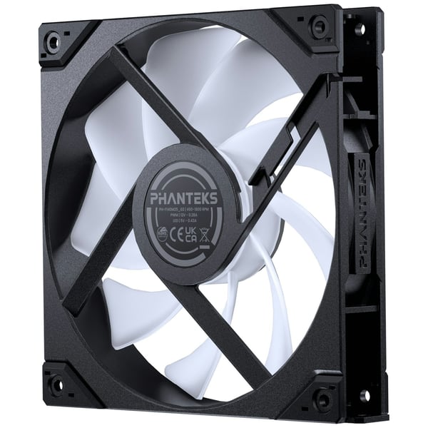 Phanteks M25 Gen2 140 mm PWM DRGB-blæser, sort, 3 stk.